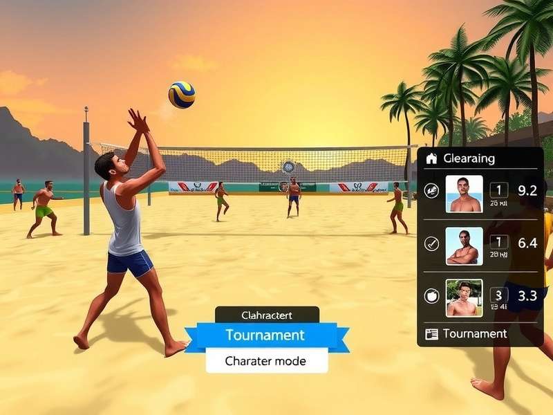 Mumbai Volley Kings tournament mode interface